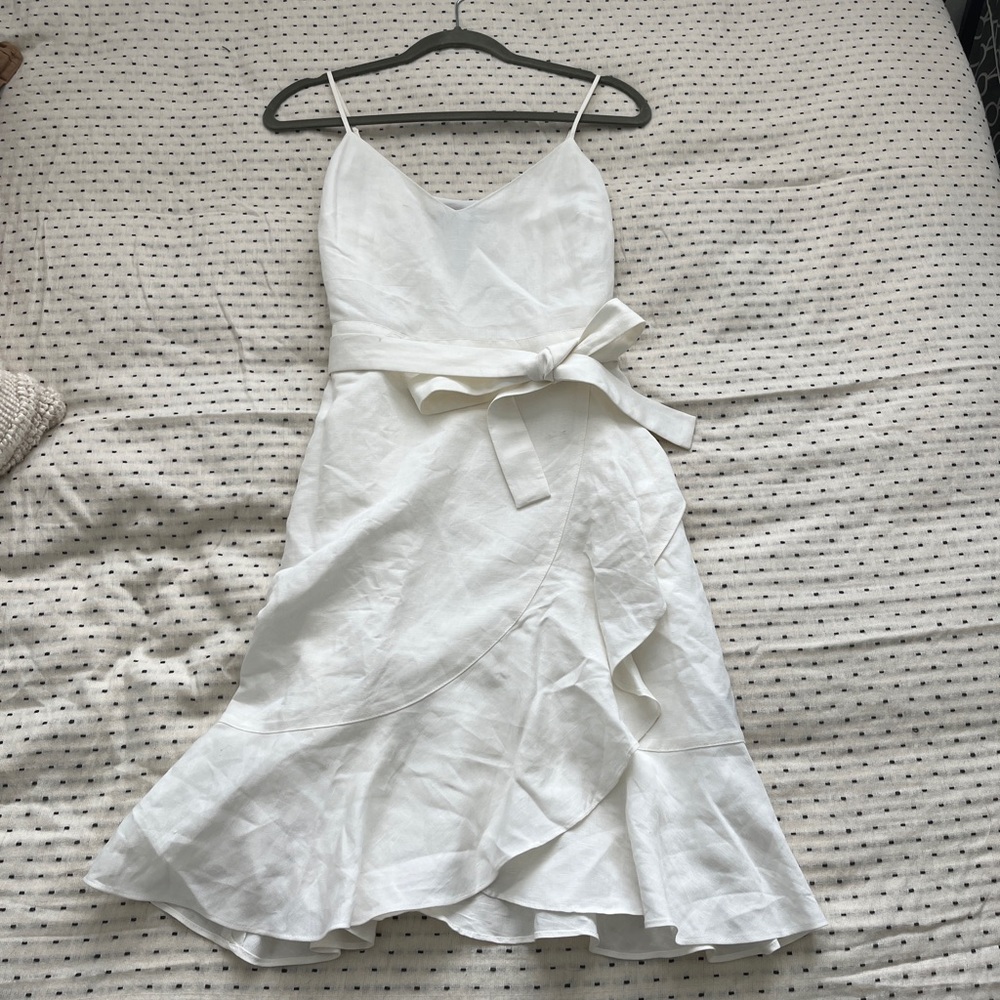 Banana Republic Linen White Dress